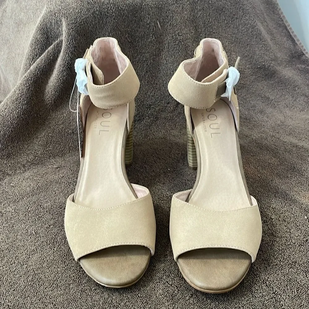 NIB Soul Naturalizer Block Heel Sandals Shoes Size 11 11M